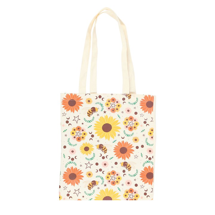 Bee Radiant Print Polycotton Tote Bag