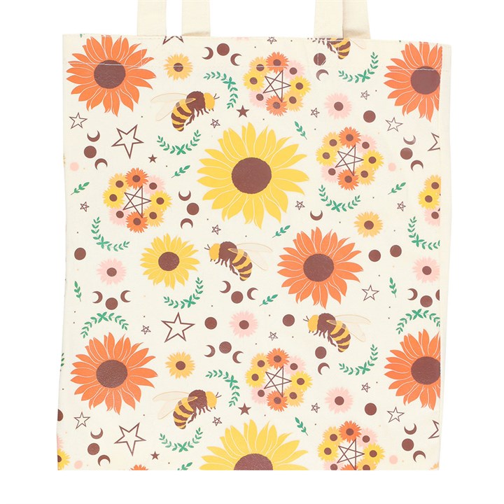 Bee Radiant Print Polycotton Tote Bag